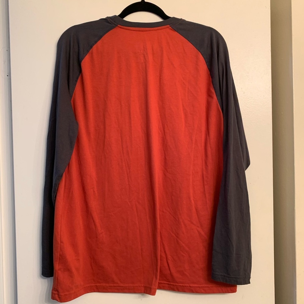 George Rustic Orange & Grey Raglan Tee L - Picture 3 of 4